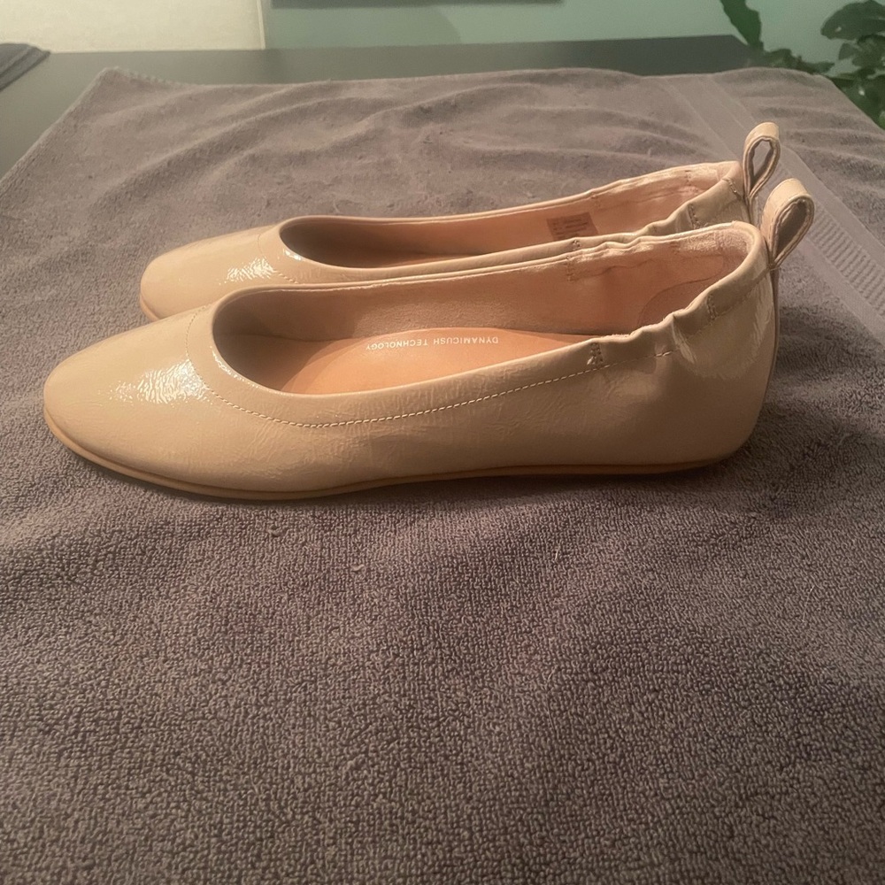 Fitflop Allegro Patent Taupe Ballerina Flats - Picture 2 of 3